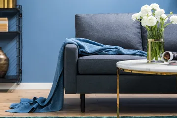 Peppe 3-sits Vändbar L-formad Divansoffa i Tyg - Mörkgrå - Products - Möbler - Soffa - Divansoffa & schäslongsoffa - 3 sits soffa med divan
