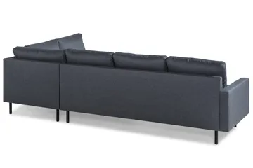 Peppe 4-sits Högervänd L-formad Schäslongsoffa i Tyg - Mörkgrå - Products - Möbler - Soffa - Divansoffa & schäslongsoffa - 4 sits soffa med divan