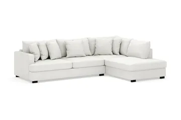Rossita 4-sits Högervänd L-formad Djup Schäslongsoffa i Manchester - Offwhite - Products - Möbler - Soffa - Divansoffa & schäslongsoffa - 4 sits soffa med divan