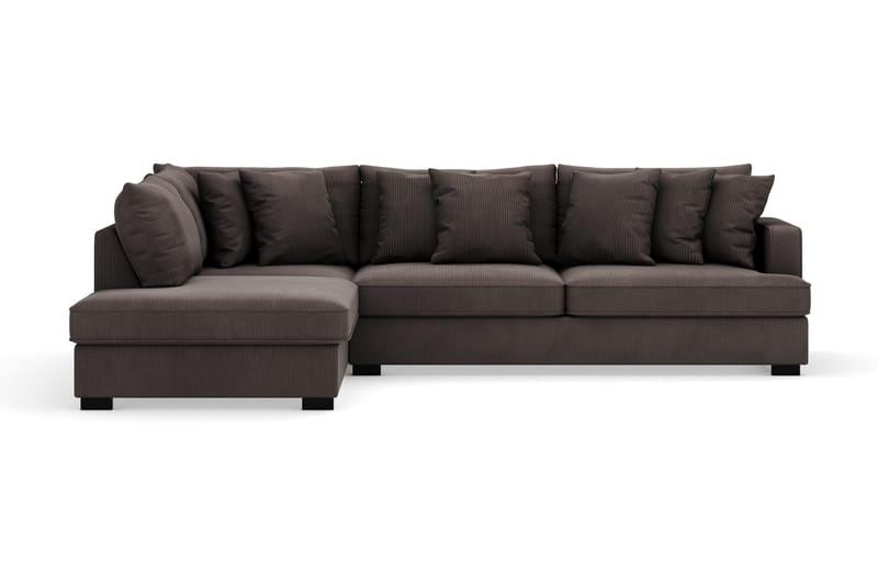 Rossita 4-sits Vänstervänd L-formad Djup Schäslongsoffa i Manchester - Mörkgrå - Products - Möbler - Soffa - Divansoffa & schäslongsoffa - 4 sits soffa med divan