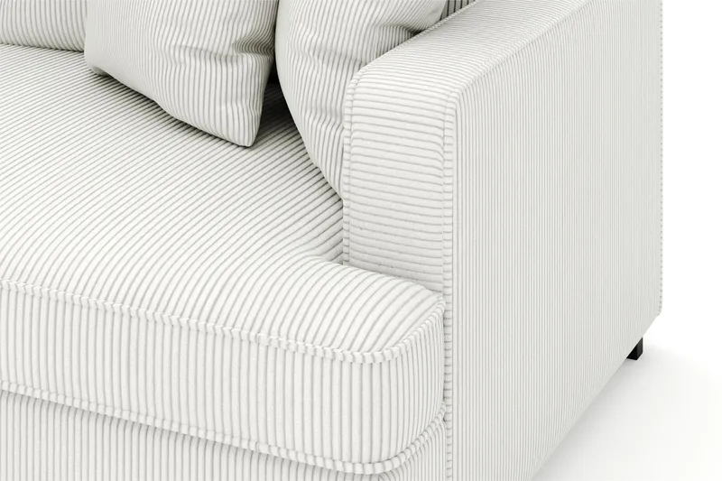 Rossita 4-sits Vänstervänd L-formad Djup Schäslongsoffa i Manchester - Offwhite - Products - Möbler - Soffa - Divansoffa & schäslongsoffa - 4 sits soffa med divan