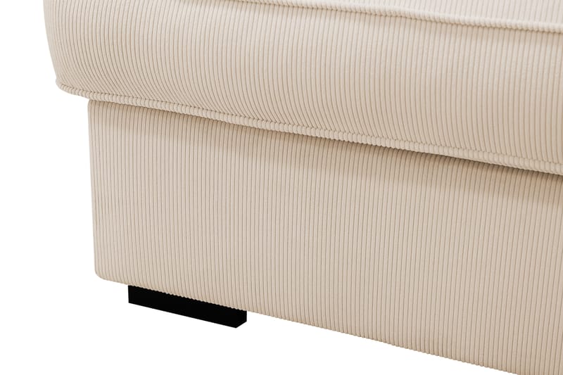 Rossita Lyx 4-sits Extra djup Soffa med Schäslong Höger - Beige Manchester - Products - Möbler - Soffa - Divansoffa & schäslongsoffa - 4 sits soffa med divan
