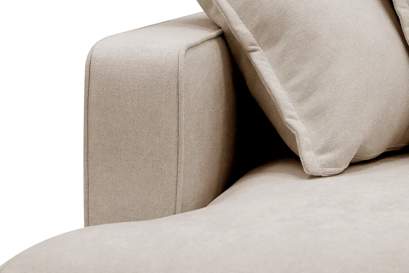 Rossita Lyx 4-sits Extra djup Soffa med Schäslong Höger - Beige Tyg - Products - Möbler - Soffa - Divansoffa & schäslongsoffa - 4 sits soffa med divan