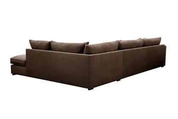 Rossita Lyx 4-sits Extra djup Soffa med Schäslong Höger - Brun Manchester - Products - Möbler - Soffa - Divansoffa & schäslongsoffa - 4 sits soffa med divan