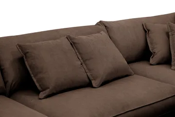 Rossita Lyx 4-sits Extra djup Soffa med Schäslong Höger - Brun Manchester - Products - Möbler - Soffa - Divansoffa & schäslongsoffa - 4 sits soffa med divan