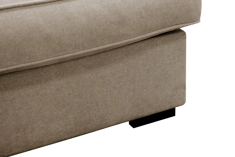 Rossita Lyx 4-sits Extra djup Soffa med Schäslong Höger - Brun Tyg - Products - Möbler - Soffa - Divansoffa & schäslongsoffa - 4 sits soffa med divan