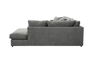 Rossita Lyx 4-sits Extra djup Soffa med Schäslong Höger - Grå Chenille - Products - Möbler - Soffa - Divansoffa & schäslongsoffa - 4 sits soffa med divan