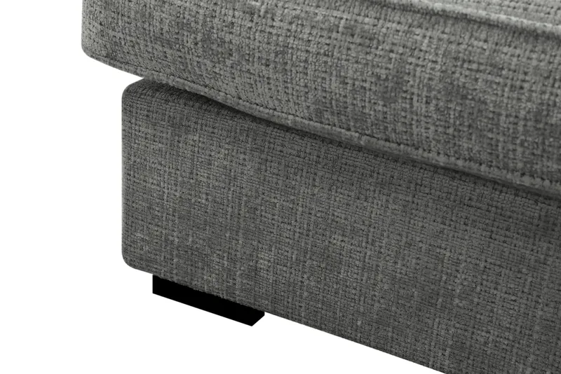Rossita Lyx 4-sits Extra djup Soffa med Schäslong Höger - Grå Chenille - Products - Möbler - Soffa - Divansoffa & schäslongsoffa - 4 sits soffa med divan