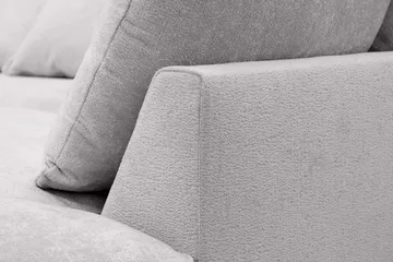Rossita Lyx 4-sits Extra djup Soffa med Schäslong Höger - Grå Chenille - Products - Möbler - Soffa - Divansoffa & schäslongsoffa - 4 sits soffa med divan
