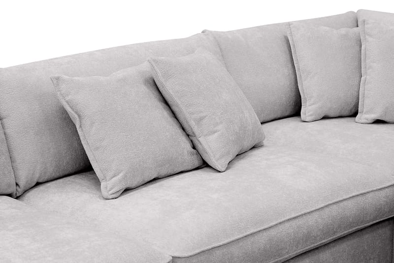 Rossita Lyx 4-sits Extra djup Soffa med Schäslong Höger - Grå Chenille - Products - Möbler - Soffa - Divansoffa & schäslongsoffa - 4 sits soffa med divan