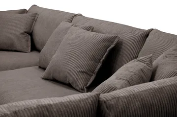 Rossita Lyx 4-sits Extra djup Soffa med Schäslong Höger - Mörkgrå Manchester - Products - Möbler - Soffa - Divansoffa & schäslongsoffa - 4 sits soffa med divan