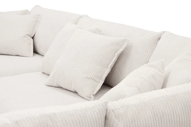Rossita Lyx 4-sits Extra djup Soffa med Schäslong Höger - Offwhite Manchester - Products - Möbler - Soffa - Divansoffa & schäslongsoffa - 4 sits soffa med divan
