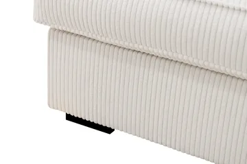 Rossita Lyx 4-sits Högervänd L-formad Extra Djup Schäslongsoffa i Manchester - Offwhite Manchester - Products - Möbler - Soffa - Divansoffa & schäslongsoffa - 4 sits soffa med divan