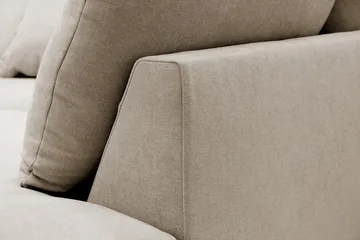 Rossita Lyx 4-sits Högervänd L-formad Extra Djup Schäslongsoffa i Tyg - Brun Tyg - Products - Möbler - Soffa - Divansoffa & schäslongsoffa - 4 sits soffa med divan