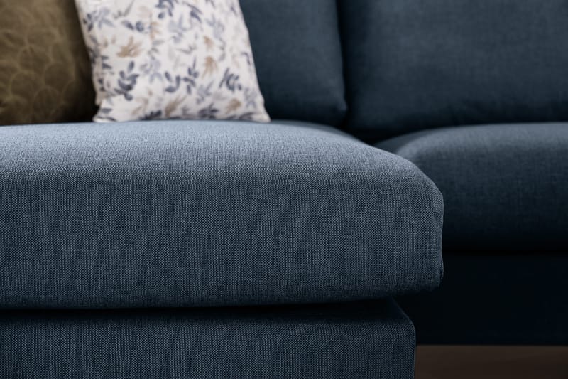 Trend 4-sits Högervänd U-formad Soffa med Divan och Schäslong i Tyg - Blå - Products - Möbler - Soffa - Divansoffa & schäslongsoffa - 4 sits soffa med divan