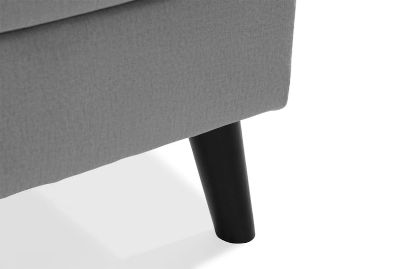 Trend 4-sits Vänstervänd U-formad Soffa med Divan och Schäslong i Sammet - Ljusgrå - Products - Möbler - Soffa - Divansoffa & schäslongsoffa - 4 sits soffa med divan