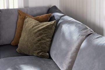 Trend 4-sits Vänstervänd U-formad Soffa med Divan och Schäslong i Sammet - Ljusgrå - Products - Möbler - Soffa - Divansoffa & schäslongsoffa - 4 sits soffa med divan