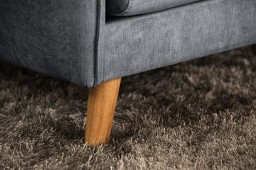 Trend Lyx 3-sits Divansoffa Höger - Mörkgrå/Svart - Products - Möbler - Soffa - Divansoffa & schäslongsoffa - 4 sits soffa med divan