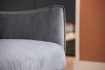 Trend Lyx 3-sits Divansoffa Höger - Mörkgrå/Svart - Products - Möbler - Soffa - Divansoffa & schäslongsoffa - 4 sits soffa med divan