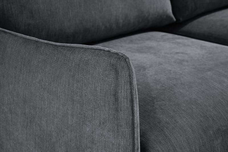 Trend Lyx 3-sits Divansoffa Vänster - Mörkgrå/Ek - Products - Möbler - Soffa - Divansoffa & schäslongsoffa - 4 sits soffa med divan