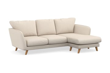 Trend Lyx 3-sits Högervänd L-formad Divansoffa i Manchester - Beige - Products - Möbler - Soffa - Divansoffa & schäslongsoffa - 4 sits soffa med divan
