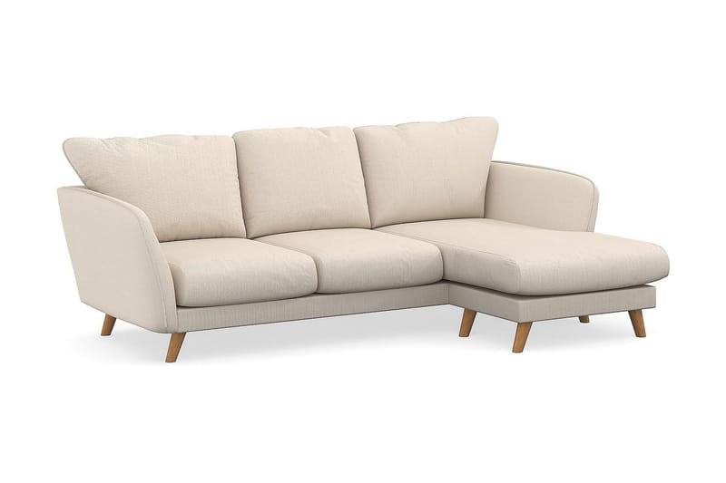 Trend Lyx 3-sits Högervänd L-formad Divansoffa i Manchester - Beige - Products - Möbler - Soffa - Divansoffa & schäslongsoffa - 4 sits soffa med divan