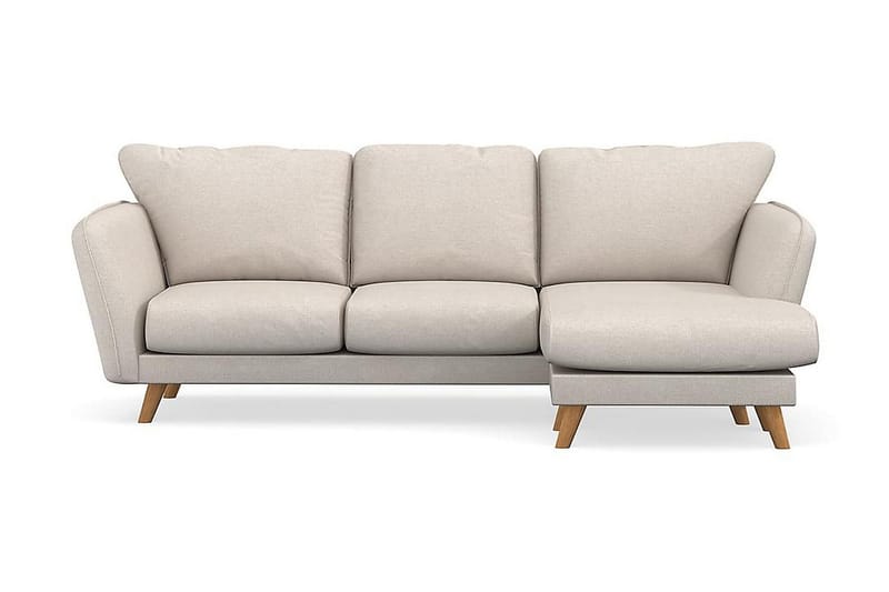 Trend Lyx 3-sits Högervänd L-formad Divansoffa i Tyg - Beige - Products - Möbler - Soffa - Divansoffa & schäslongsoffa - 4 sits soffa med divan