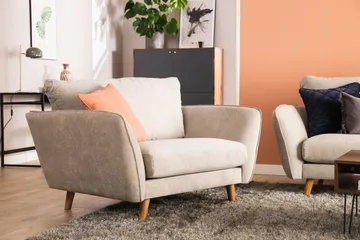Trend Lyx 3-sits Högervänd L-formad Divansoffa i Tyg - Beige - Products - Möbler - Soffa - Divansoffa & schäslongsoffa - 4 sits soffa med divan