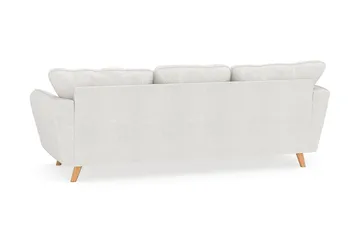 Trend Lyx 3-sits Vänstervänd L-formad Divansoffa i Bouclé - Vit - Products - Möbler - Soffa - Divansoffa & schäslongsoffa - 4 sits soffa med divan