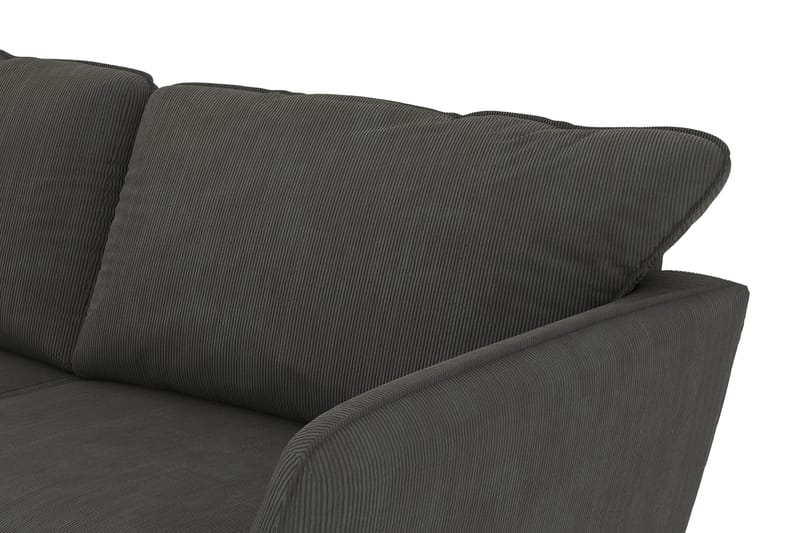 Trend Lyx 3-sits Vänstervänd L-formad Divansoffa i Manchester - Mörkgrå - Products - Möbler - Soffa - Divansoffa & schäslongsoffa - 4 sits soffa med divan