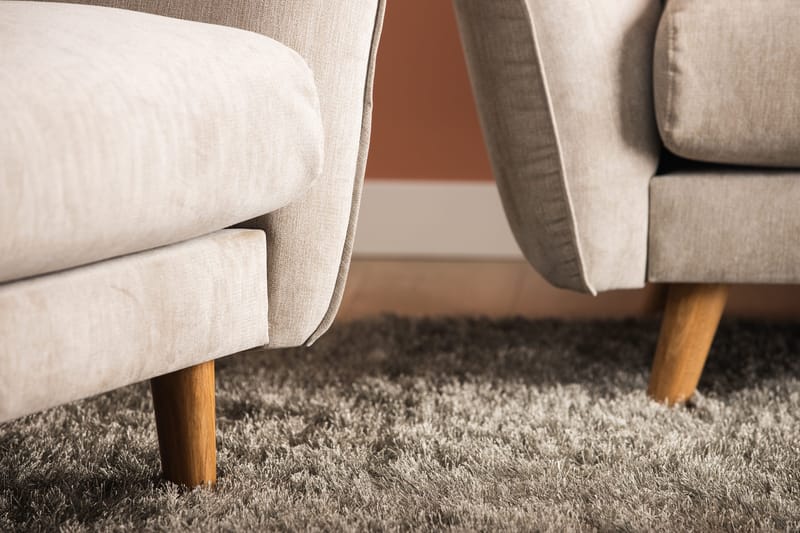 Trend Lyx 3-sits Vänstervänd L-formad Divansoffa i Tyg - Beige - Products - Möbler - Soffa - Divansoffa & schäslongsoffa - 4 sits soffa med divan