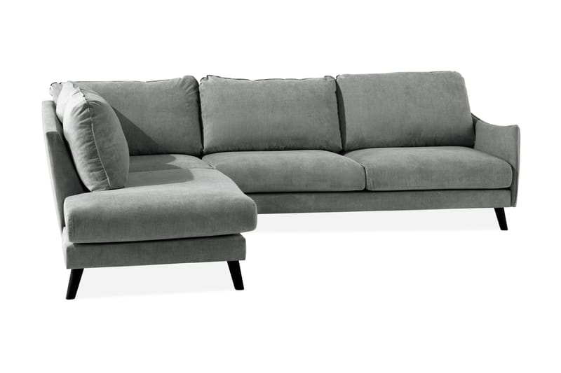Trend Lyx 3-sits Vänstervänd L-formad Divansoffa i Tyg - Grå - Products - Möbler - Soffa - Divansoffa & schäslongsoffa - 4 sits soffa med divan