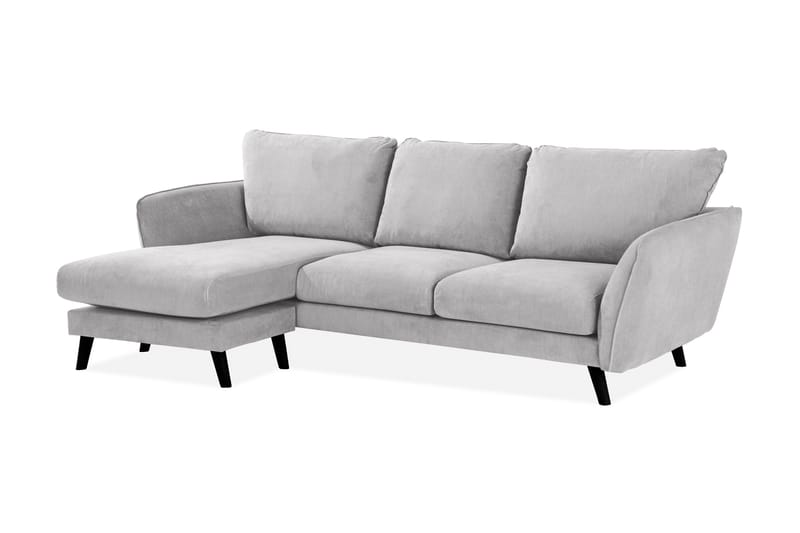 Trend Lyx 3-sits Vänstervänd L-formad Divansoffa i Tyg - Ljusgrå - Products - Möbler - Soffa - Divansoffa & schäslongsoffa - 4 sits soffa med divan