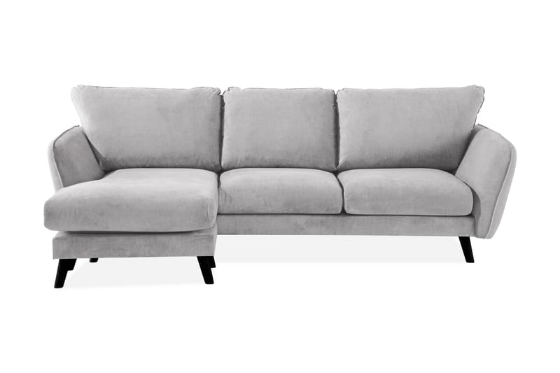 Trend Lyx 3-sits Vänstervänd L-formad Divansoffa i Tyg - Ljusgrå - Products - Möbler - Soffa - Divansoffa & schäslongsoffa - 4 sits soffa med divan