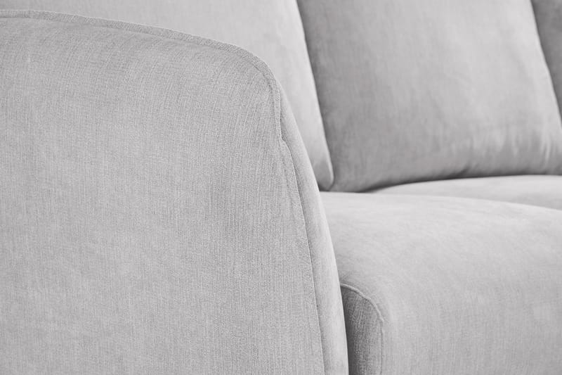 Trend Lyx 3-sits Vänstervänd L-formad Divansoffa i Tyg - Ljusgrå - Products - Möbler - Soffa - Divansoffa & schäslongsoffa - 4 sits soffa med divan