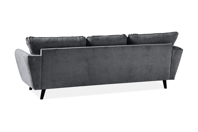 Trend Lyx 3-sits Vänstervänd L-formad Divansoffa i Tyg - Mörkgrå - Products - Möbler - Soffa - Divansoffa & schäslongsoffa - 4 sits soffa med divan