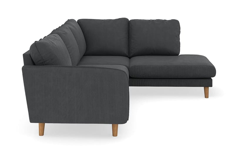 Trend Lyx 4-sits Högervänd L-formad Schäslongsoffa i Manchester - Mörkgrå - Products - Möbler - Soffa - Divansoffa & schäslongsoffa - 4 sits soffa med divan