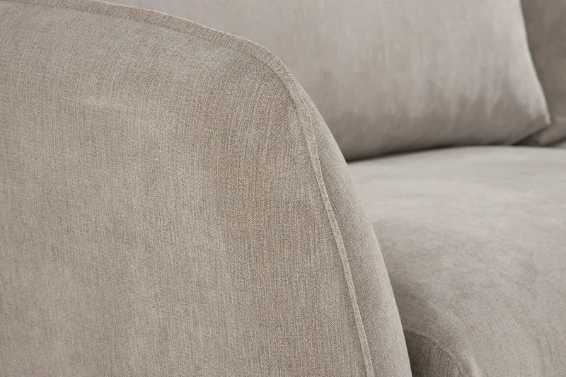 Trend Lyx 4-sits Högervänd L-formad Schäslongsoffa i Tyg - Beige - Products - Möbler - Soffa - Divansoffa & schäslongsoffa - 4 sits soffa med divan