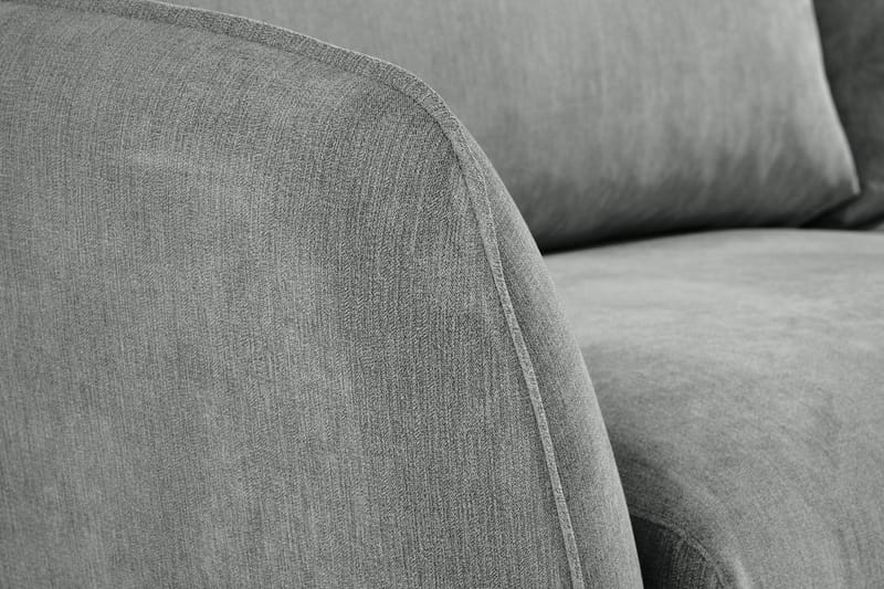 Trend Lyx 4-sits Högervänd L-formad Schäslongsoffa i Tyg - Grå - Products - Möbler - Soffa - Divansoffa & schäslongsoffa - 4 sits soffa med divan