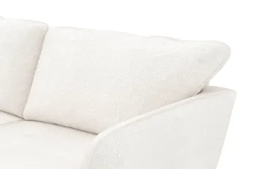 Trend Lyx 4-sits Vänstervänd L-formad Schäslongsoffa i Bouclé - Vit - Products - Möbler - Soffa - Divansoffa & schäslongsoffa - 4 sits soffa med divan