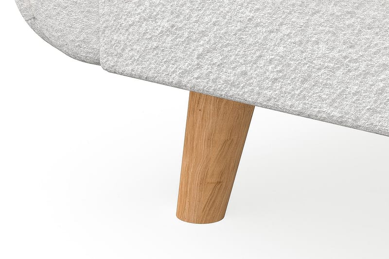 Trend Lyx 4-sits Vänstervänd L-formad Schäslongsoffa i Bouclé - Vit - Products - Möbler - Soffa - Divansoffa & schäslongsoffa - 4 sits soffa med divan