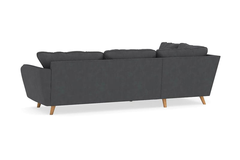 Trend Lyx 4-sits Vänstervänd L-formad Schäslongsoffa i Manchester - Mörkgrå - Products - Möbler - Soffa - Divansoffa & schäslongsoffa - 4 sits soffa med divan