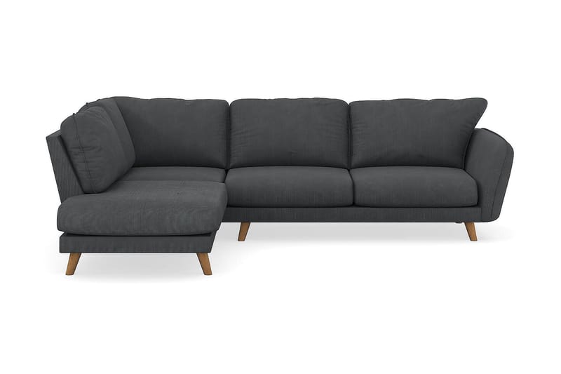 Trend Lyx 4-sits Vänstervänd L-formad Schäslongsoffa i Manchester - Mörkgrå - Products - Möbler - Soffa - Divansoffa & schäslongsoffa - 4 sits soffa med divan