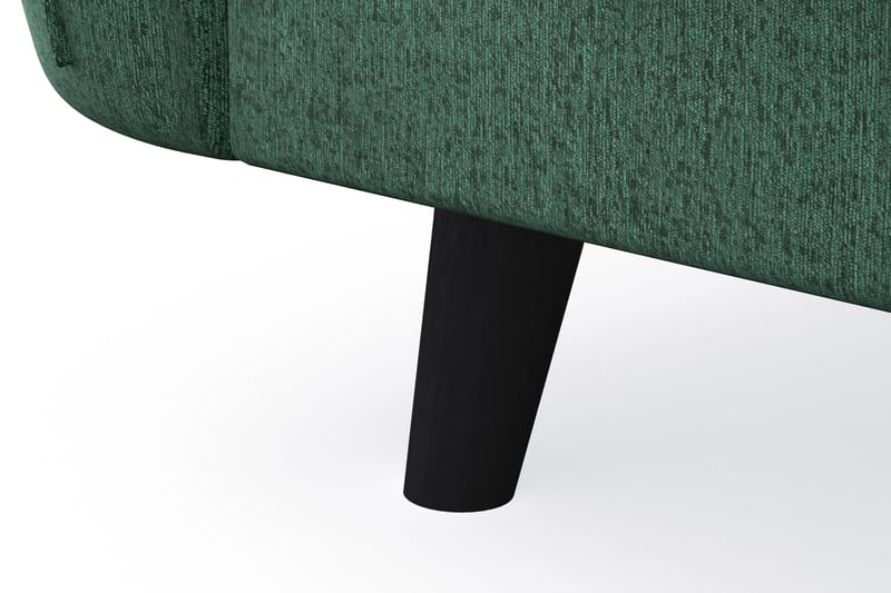 Trend Lyx 4-sits Vänstervänd L-formad Schäslongsoffa i Sammet - Mörkgrön - Products - Möbler - Soffa - Divansoffa & schäslongsoffa - 4 sits soffa med divan