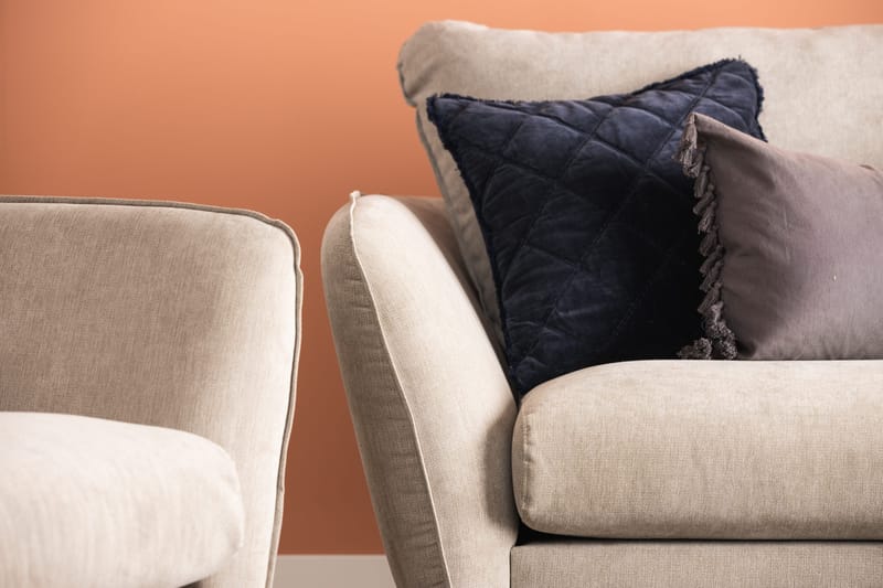 Trend Lyx 4-sits Vänstervänd L-formad Schäslongsoffa i Tyg - Beige - Products - Möbler - Soffa - Divansoffa & schäslongsoffa - 4 sits soffa med divan