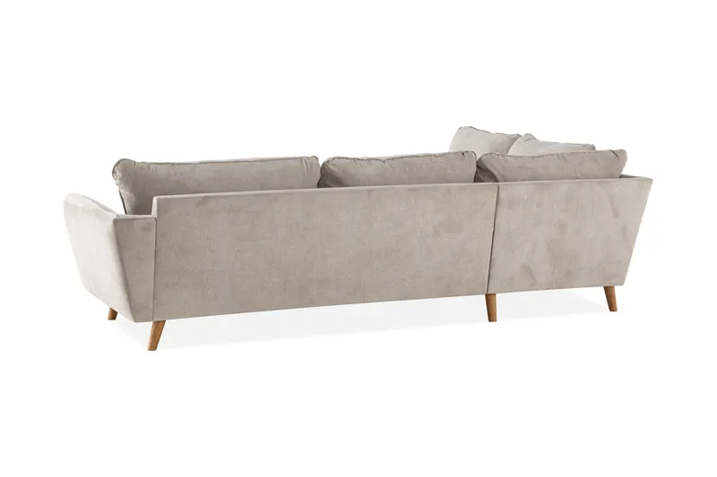 Trend Lyx 4-sits Vänstervänd L-formad Schäslongsoffa i Tyg - Beige - Products - Möbler - Soffa - Divansoffa & schäslongsoffa - 4 sits soffa med divan