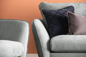 Trend Lyx 4-sits Vänstervänd L-formad Schäslongsoffa i Tyg - Grå - Products - Möbler - Soffa - Divansoffa & schäslongsoffa - 4 sits soffa med divan