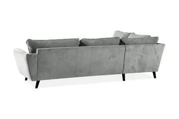 Trend Lyx 4-sits Vänstervänd L-formad Schäslongsoffa i Tyg - Grå - Products - Möbler - Soffa - Divansoffa & schäslongsoffa - 4 sits soffa med divan