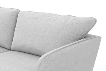 Trend Lyx 4-sits Vänstervänd L-formad Schäslongsoffa i Tyg - Ljusgrå - Products - Möbler - Soffa - Divansoffa & schäslongsoffa - 4 sits soffa med divan