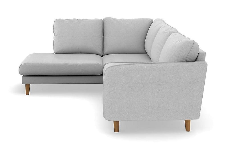 Trend Lyx 4-sits Vänstervänd L-formad Schäslongsoffa i Tyg - Ljusgrå - Products - Möbler - Soffa - Divansoffa & schäslongsoffa - 4 sits soffa med divan